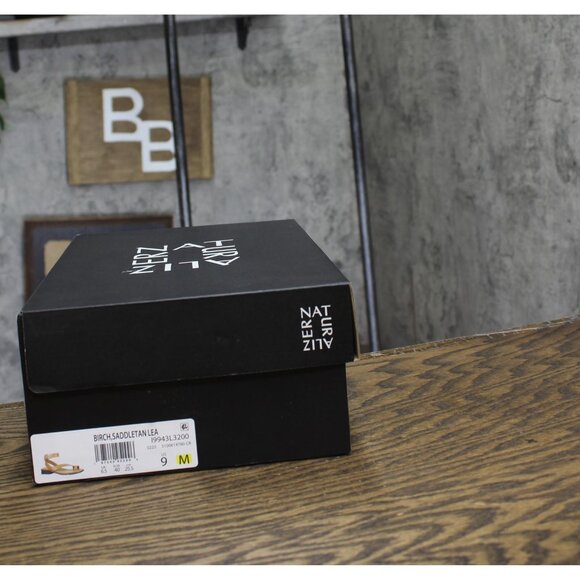 NWT Naturalizer Womens Birch Strappy Flat Sandals Saddle Tan Brown Leather 9M - Picture 13 of 14